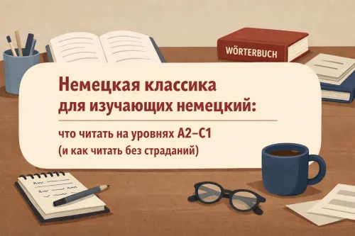 Немецкая классика для изучающих немецкий: что читать на уровнях A2–C1 (и как читать без страданий)